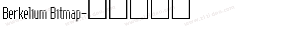 Berkelium Bitmap字体转换